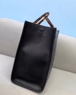 Fendi Sunshine Medium Shopper Bag In Black Calfskin - Image 7