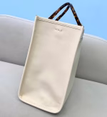 Fendi Sunshine Medium Shopper Bag In White Calfskin - Image 2
