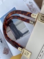 Fendi Sunshine Shopper Bag In White Calfskin - Image 8