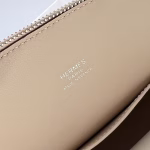 Hermes Bolide 1923 Mini Handmade Bag In Craie Chevre Mysore Leather - Image 8