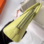 Hermes Bolide 1923 Mini Handmade Bag In Jaune Bourgeon Chevre Mysore Leather - Image 7
