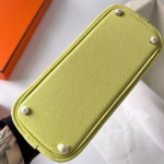 Hermes Bolide 1923 Mini Handmade Bag In Jaune Bourgeon Chevre Mysore Leather - Image 3