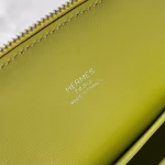Hermes Bolide 1923 Mini Handmade Bag In Jaune Bourgeon Chevre Mysore Leather - Image 6