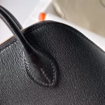 Hermes Bolide 1923 Mini Handmade Bag In Black Chevre Mysore Leather - Image 2
