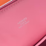 Hermes Bolide 1923 Mini Handmade Bag In Rose Confetti Chevre Mysore Leather - Image 6
