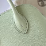 Hermes Bolide 1923 Mini Handmade Bag In Vert Fizz Chevre Mysore Leather - Image 8