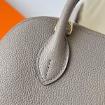 Hermes Bolide 1923 Mini Handmade Bag In Gris Asphalt Evercolor Calfskin - Image 2