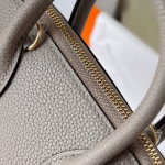 Hermes Bolide 1923 Mini Handmade Bag In Gris Asphalt Evercolor Calfskin - Image 5