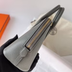 Hermes Bolide 1923 Mini Handmade Bag In Gris Meyer Evercolor Calfskin - Image 6