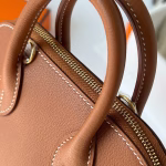 Hermes Bolide 1923 Mini Handmade Bag In Gold Evercolor Calfskin - Image 5