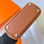Hermes Bolide 1923 Mini Handmade Bag In Gold Evercolor Calfskin - Image 9