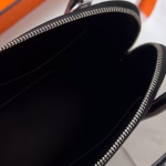 Hermes Bolide 1923 25 Handmade Bag In Black Chevre Mysore Leather - Image 5
