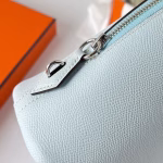 Hermes Bolide 1923 25 Handmade Bag In Blue Brume Epsom Calfskin - Image 4