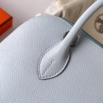 Hermes Bolide 1923 25 Handmade Bag In Blue Brume Epsom Calfskin - Image 5