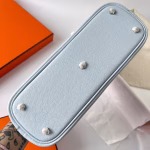 Hermes Bolide 1923 25 Handmade Bag In Blue Brume Epsom Calfskin - Image 2