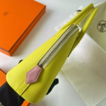 Hermes Bolide 1923 25 Handmade Bag In Lime Epsom Calfskin - Image 6