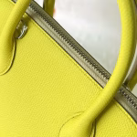 Hermes Bolide 1923 25 Handmade Bag In Lime Epsom Calfskin - Image 2