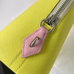 Hermes Bolide 1923 25 Handmade Bag In Lime Epsom Calfskin - Image 5