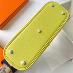 Hermes Bolide 1923 25 Handmade Bag In Lime Epsom Calfskin - Image 3