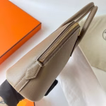 Hermes Bolide 1923 25 Handmade Bag In Taupe Epsom Calfskin - Image 6