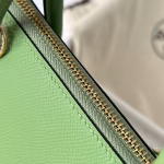 Hermes Bolide 1923 25 Handmade Bag In Vert Criquet Epsom Calfskin - Image 3