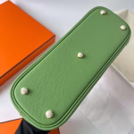 Hermes Bolide 1923 25 Handmade Bag In Vert Criquet Epsom Calfskin - Image 7
