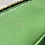 Hermes Bolide 1923 25 Handmade Bag In Vert Criquet Epsom Calfskin - Image 8