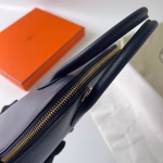 Hermes Bolide 1923 25 Handmade Bag In Blue Saphir Evercolor Calfskin - Image 5