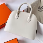 Hermes Bolide 1923 25 Handmade Bag In Nata Evercolor Calfskin - Image 9
