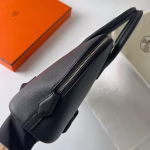 Hermes Bolide 1923 25 Handmade Bag In Black Evercolor Calfskin - Image 5