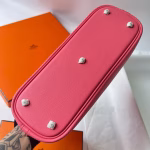 Hermes Bolide 1923 25 Handmade Bag In Rose Lipstick Evercolor Calfskin - Image 2