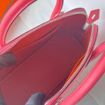 Hermes Bolide 1923 25 Handmade Bag In Rose Lipstick Evercolor Calfskin - Image 7