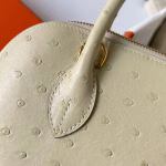 Hermes Bolide 1923 25 Handmade Bag In Parchemin Ostrich Leather - Image 3
