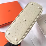 Hermes Bolide 1923 25 Handmade Bag In Parchemin Ostrich Leather - Image 2