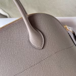 Hermes Bolide 1923 27 Handmade Bag In Gris Asphalt Epsom Calfskin - Image 8