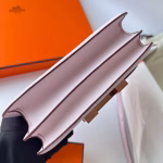 Hermes Constance 18 Handmade Bag In Mauve Pale Chevre Mysore Leather - Image 8