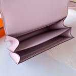 Hermes Constance 18 Handmade Bag In Mauve Pale Chevre Mysore Leather - Image 3
