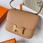 Hermes Constance 18 Handmade Bag In Chai Epsom Calfskin - Image 5