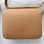 Hermes Constance 18 Handmade Bag In Chai Epsom Calfskin - Image 4