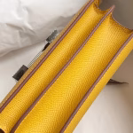 Hermes Constance 18 Handmade Bag In Jaune Ambre Epsom Calfskin - Image 4