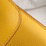 Hermes Constance 18 Handmade Bag In Jaune Ambre Epsom Calfskin - Image 7