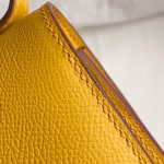 Hermes Constance 18 Handmade Bag In Jaune Ambre Epsom Calfskin - Image 8