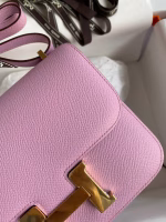 Hermes Constance 18 Handmade Bag In Mauve Sylvestre Epsom Calfskin - Image 8