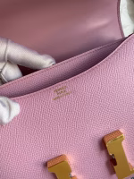 Hermes Constance 18 Handmade Bag In Mauve Sylvestre Epsom Calfskin - Image 3