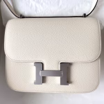 Hermes Constance 18 Handmade Bag In Nata Epsom Calfskin - Image 4