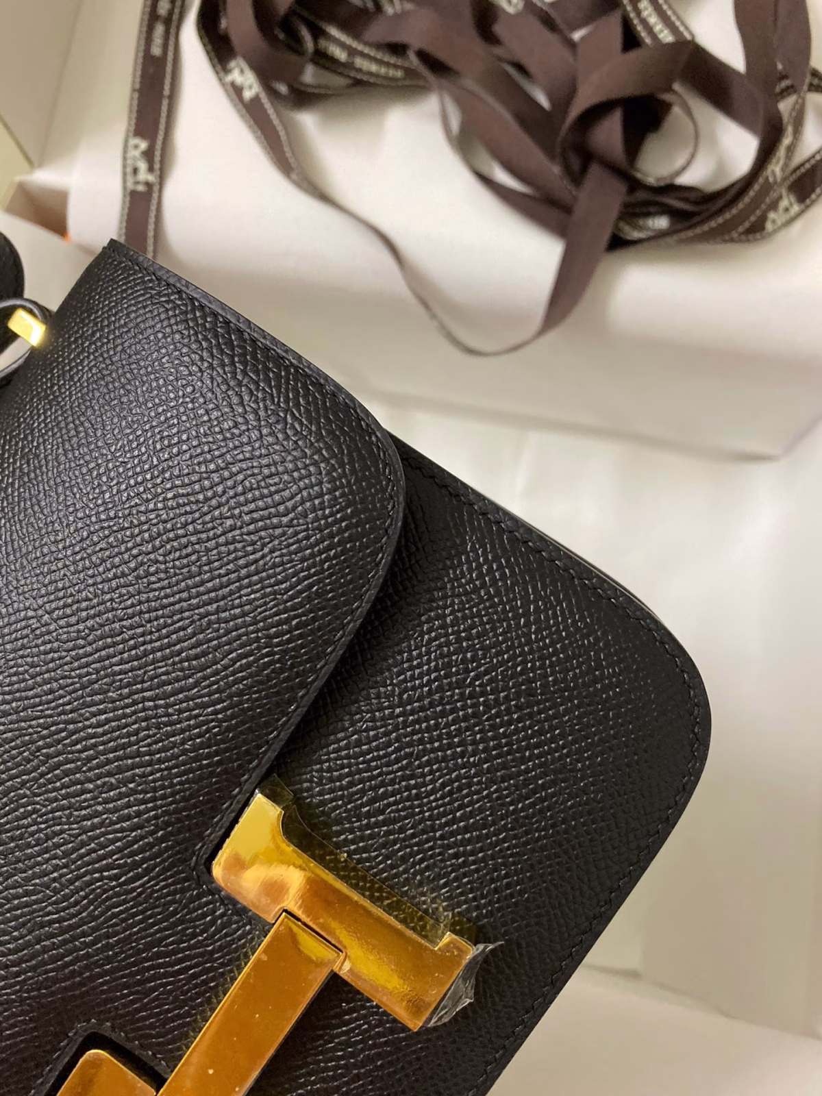 Hermes Constance 18 Handmade Bag In Black Epsom Calfskin - Image 8
