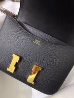 Hermes Constance 18 Handmade Bag In Black Epsom Calfskin - Image 3