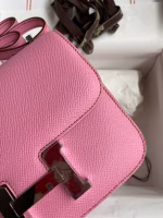 Hermes Constance 18 Handmade Bag In Pink Epsom Calfskin - Image 8