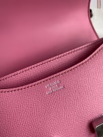 Hermes Constance 18 Handmade Bag In Pink Epsom Calfskin - Image 3