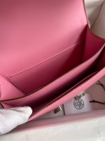 Hermes Constance 18 Handmade Bag In Pink Epsom Calfskin - Image 4